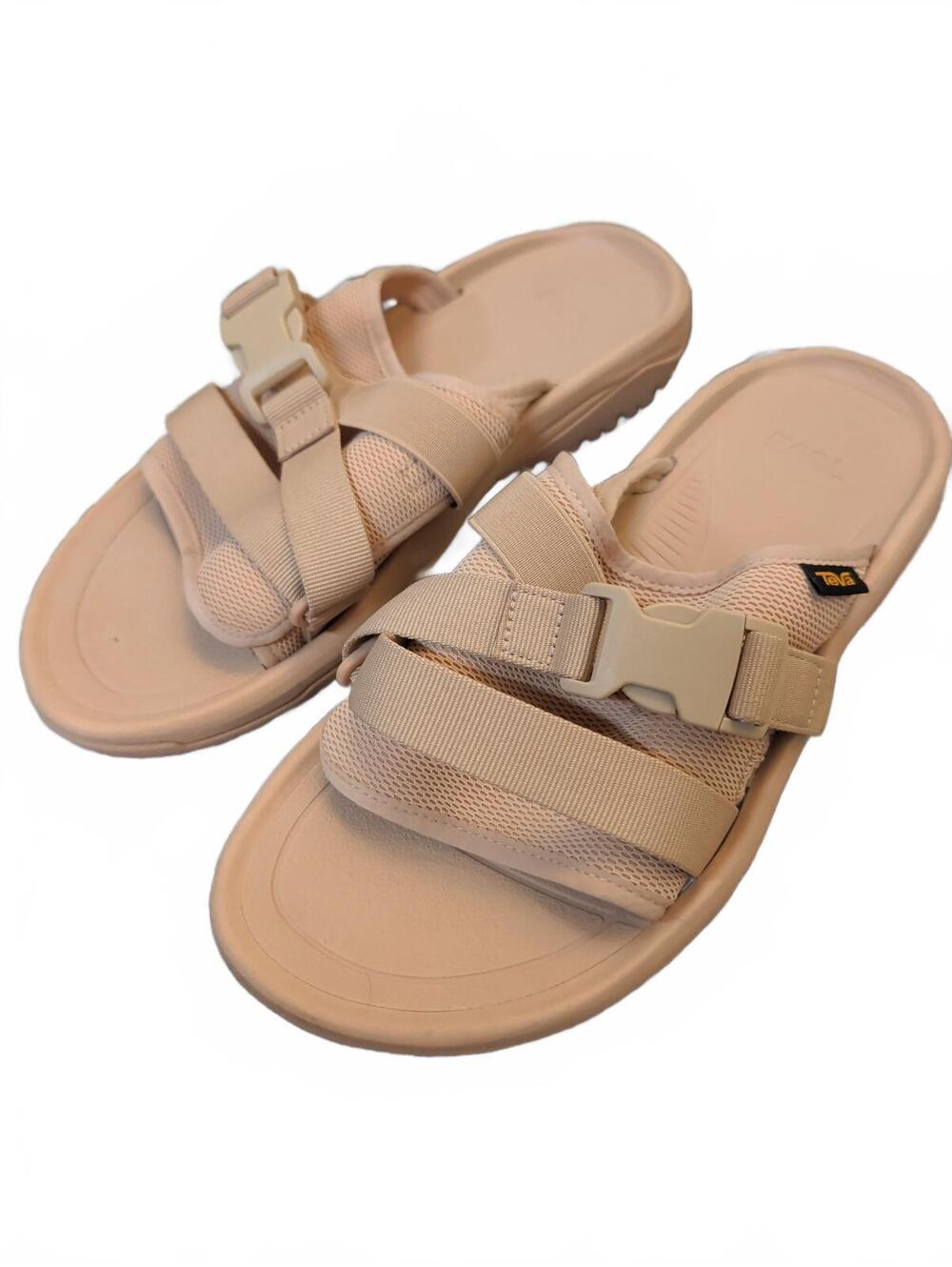Teva Strappy Slide Sandals Women's Size 11 Pink Mesh Walking Everyday Outdoors
